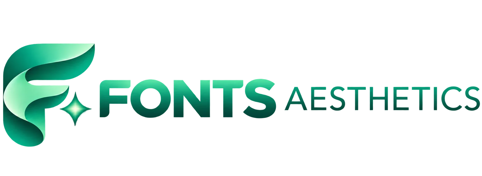Fonts aesthetics logo